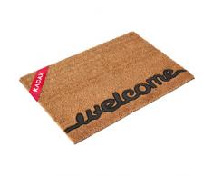 Kadax Floormatt a base di fibra di cocco e gomma, 60 x 40 cm, tappetino di cocco, muro per allinterno e allesterno, porta dingresso, ingresso della casa, tappetino a trappola sporca, (campione 4)