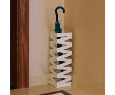Songmics Porta ombrelli Portaombrelli in ferro quadro, altezza:49cm, Bianco, LUC16W