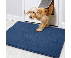 Color G Zerbino Ingresso Interno Simpatico, Antiscivolo, Assorbente, Tappeto Ingresso Interno, Tappeto Morbido E Lavabile Multiuso Antiscivolo Per Ingresso, Cucina, Camera, Bagno (60 x 90cm, Blu)