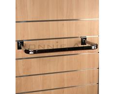 BARRA APPENDERIA 60 cm CROMATA PER PANNELLO DOGATO Cabina armadio guardaroba arredamento negozi