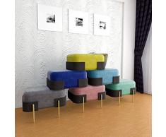 Velliceasay Sgabello/Cassapanca,Mobili per Sala Giochi a Tema Divano,Panca per Scarpe da Ufficio Porta nordica per Porta da casa,Verde Chiaro(60 * 46 * 45)