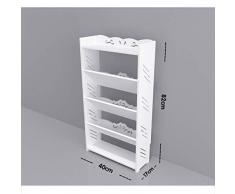 LRZS-Shoe Rack Scarpiera Semplice Scarpiera Stretta Scarpiera Scarpiera Scaffale Scarpiera Pantofole Multistrato Scarpiera Organizer Soggiorno Corridoio Ingresso (Size : 4-Tier)
