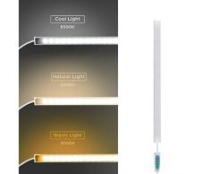 SOAIY 30.8 x 1.75cm Luce sottopensile cucina Lampada sottopensile Barra led cucina Ricaricabile USB magnetica a 3 Colori Fredda/Calda/Neutra Funzione di memoria per Cucina,Bagno,Armadio,Specchio