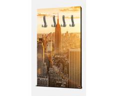 wandmotiv24 Appendiabiti da Parete New York Portrait - 55x100 (L x A) - Pellicola Decorativa Appendiabiti da Parete, Inclusi Ganci Appendiabiti, Ganci Appendiabiti, Set M0444