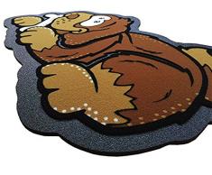 Zerbino gomma antiscivolo CANE 40x70 cm animali asciuga passi interno esterno tappeto tappetino sagomato mod.FORMAT 26