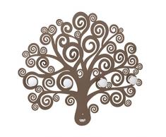 Arti & Mestieri Albero della Vita - Appendiabiti da Parete di Design 100% Made in Italy - in Ferro, 70 x 60 cm - Bronzo