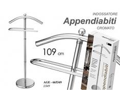 SUPER STAND h109 metallo APPENDIABITI INDOSSATORE SERVOMUTO CROMATO