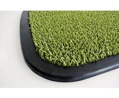 AstroTurf Utopia Quadro Zerbino per Ingresso da Esterno, Gomma e Polietilene, Verde Mela, 75x50x2.5 cm