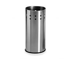 VERSA Lonati Portaombrelli per Ingresso, Corridoio, Camera, Giardino. Portaombrelli Piccolo e Moderno, Misure (A x L x l) 50 x 23,5 x 23,5 cm, Acciaio, Colore Argento