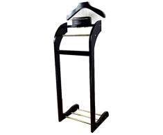GXFWJD Servomuto Appendi Abiti in Legno Servo Muto Moderno E Multifunzionale, Appendiabiti Indossatore per Camera da Letto E Spogliatoio con Vassoio Barre dei Pantaloni Scarpiere