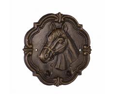 Attaccapanni guardaroba cavallo ferro figura scultura en stile antico 29cm