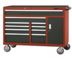 Ega-master 51501 - Strumento di supporto del carrello 10 cassetti guardaroba giallo