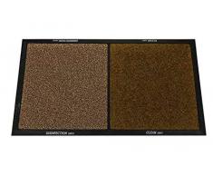 MAGIC SELECT Zerbino disinfettante ingreso casa. Tapetino antiscivolo di facile pulizia per ingresso ad alto traffico, giardino, balcone (45x80cm/marronescuro)