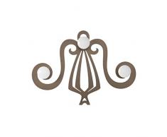 ARTI E MESTIERI Appendiabiti Gancio da Parete in Ferro MOD. Minerva Colore Bronzo Design