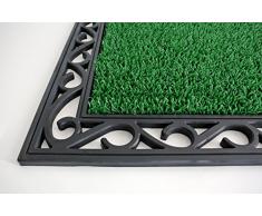 AstroTurf Utopia Mamut Zerbino per Ingresso da Esterno, Gomma e Polietilene, Verde Mela, 90x60x2.5 cm