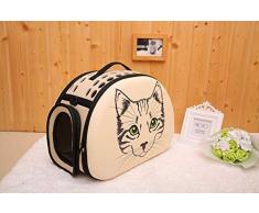 DDOOGG Tracolla per Cani con portacappelli 3D Tracolla per Esterni Portatile Borsa per Zaino con Tote Borsa per Animali Portacappelli per Cani Canili da Passeggio da casa e Giardino, Rosa