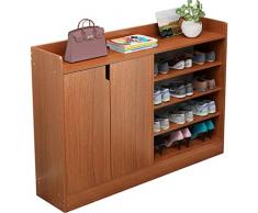 Scarpiera Ingresso for scarpe da scarpe in legno massello, armadio da scarpe multistrato grande capacità, mensola for stoccaggio a prova di polvere (scelte multiple) Portascarpe ( Dimensione : 133cm )