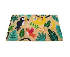 Zerbino ingresso casa, tappeto ingresso interno, zerbino ingresso esterno, zerbino in fibra di cocco naturale, tappeto asciugapassi 40x70 (Selva)