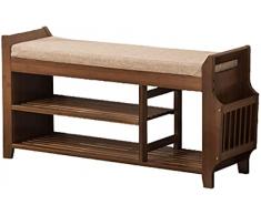 Archile Scarpe da Scarpe 2 Tier Shoe Rack Bench Multi-Funzionale Scaffale for Scarpe da Scarpe in Legno Organizzatore di stoccaggio for Il corridoio Ingresso Soggiorno e corridoio Stand Stand
