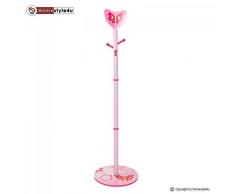Teckpeak Appendiabiti Bambini da Muro con 4 ganci Appendiabiti Bambini Parete Legno