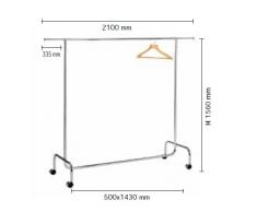 APPENDIABITI CON RUOTE STAND PORTA ABITI