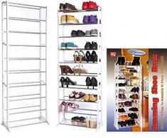 Scarpiera salvaspazio amazing shoe rack 30 paia di scarpe casa ripostiglio scaffale