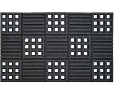 Dintex All Season flock-Zerbino in gomma, 45 x 75 cm grigio