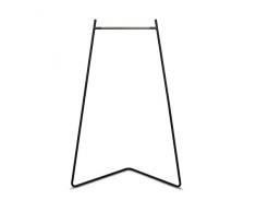 Iris Ohyama, Armadio, Stendibiancheria, Appendiabiti, 2 Ganci, Design e solido, Industriale, Facile da montare, Ufficio, Ingresso, Camera da letto, Soggiorno - PI-C150 - Nero