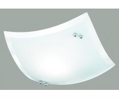 Trio 601400106 Lampada da Soffitto, Vetro Bianco Satinato, led