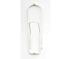 Ganci-attaccapanni Design "Graffetta” 32cm Guardaroba Ganci-parete Molletta Gancio in metallo (bianco)