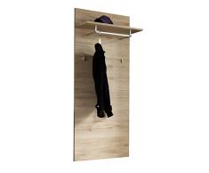 AVANTI TRENDSTORE - Genova - Pannello guardaroba in laminato di quercia San Remo chiara, dimensioni: LAP 65x154x26 cm