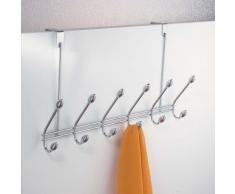 InterDesign Orbinni Appendiabiti da Porta, Metallo, Argento