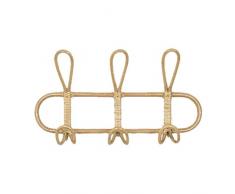 Changskj Stickers Murali Grandi Appendiabiti in Rattan Vintage Appendiabiti per Bambini Abbigliamento organizzatore Rattan Rattan Ganci da Parete con Cappuccio Cappello Appeso a Impronte Doccia