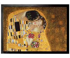 Set: 1 Zerbino (70x50 cm) + 1 Tappetino per Mouse (23x19 cm) - Gustav Klimt, Il Bacio II