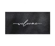 AAZZKANG Grande zerbino 120 x 45 cm esterno interno benvenuto zerbino con resistente base in gomma antiscivolo, facile da pulire per piedi esterni