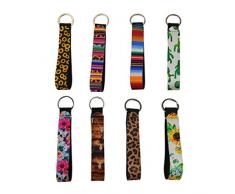 Healifty 8Pcs Portachiavi in ??Neoprene Portachiavi Cordino Portachiavi in ??Neoprene per Abbinare Portachiavi Portacappelli