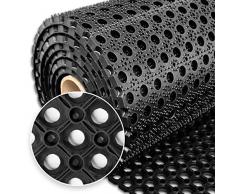 Etm - Tappetino professionale in gomma per ingresso esterno ed interno, tappetino con robusta struttura in gomma, dimensioni a scelta (100 x 700 cm, 23 mm)