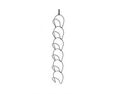 XGzhsa Appendiabiti per Cappelli, Appendiabiti a Parete, 6 Anelli in Metallo da Appendere con 1 Gancio, Organizer per Cappelli Ideale per Cravatte, Cappelli, Sciarpe, Borsetta, Asciugamani (Nero)