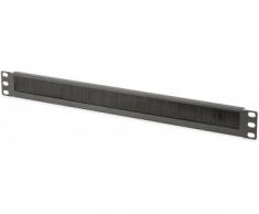 Digitus DN97661 Pannello di Chiusura Armadio Rack con Foro Entrata Cavi Protetto da Spazzola, Nero
