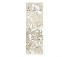 WTD 67545 - Attaccapanni Design in Legno MDF, Decorazione Madreperla