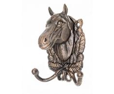 Attaccapanni Asciugamano Cavallo Armadio Rack di Ferro in Stile Antico del