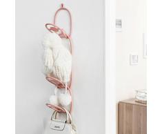 Over The Door Cremagliere per cappelli, appeso cappello Rack Holder Verticale Hat Display Rack Sciarpa Hanger Organizer Holder, Dietro le porte Armadio Home Organizzazione ( Color : Rosa )