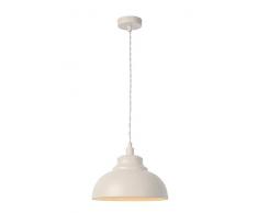 Lucide Isla – Lampade a sospensione – Ø 29 cm – Taupe, Metallo, crema, E14 40 wattsW 230 voltsV