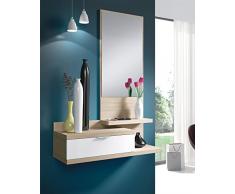 13Casa toledo b2 mobile ingresso. dim. 81*29*116h cm. melamina. naturale/bianco brillante.