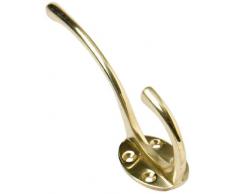 Bulk Hardware - Gancio solido per cappelli/impermeabili, finitura ottone