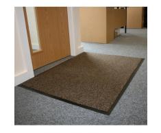 JVL Alta durabilità Antiscivolo Resistente Barriera Porta Pavimento Zerbino - 80 x 140 cm, Marrone/Nero