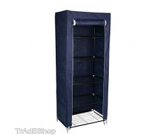 TrAdE shop Traesio SCARPIERA Organizer 5 Ripiani SALVASPAZIO Antipolvere per Scarpe Pantofole