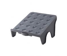 KANKOO Scaffali per Scarpe Mensola del Bagno Porta Scarpe a Muro Scarpiera di Alta qualità Slot per Scarpe di plastica Semplice scarpiera in plastica Gray