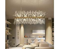 Lampadario Compatible with sala da pranzo 丨 - Snowflake Sospensione Soggiorno Illuminazione Compatible with interni Dente di leone Lampada a sospensione a LED lunga Lampada a sospensione LED * G9 * 9/