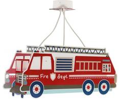 Dalber Lampada da soffitto a sospensione per Bambini Fire Truck Camion dei pompieri